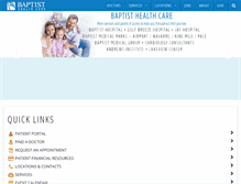 Tablet Screenshot of ebaptisthealthcare.org